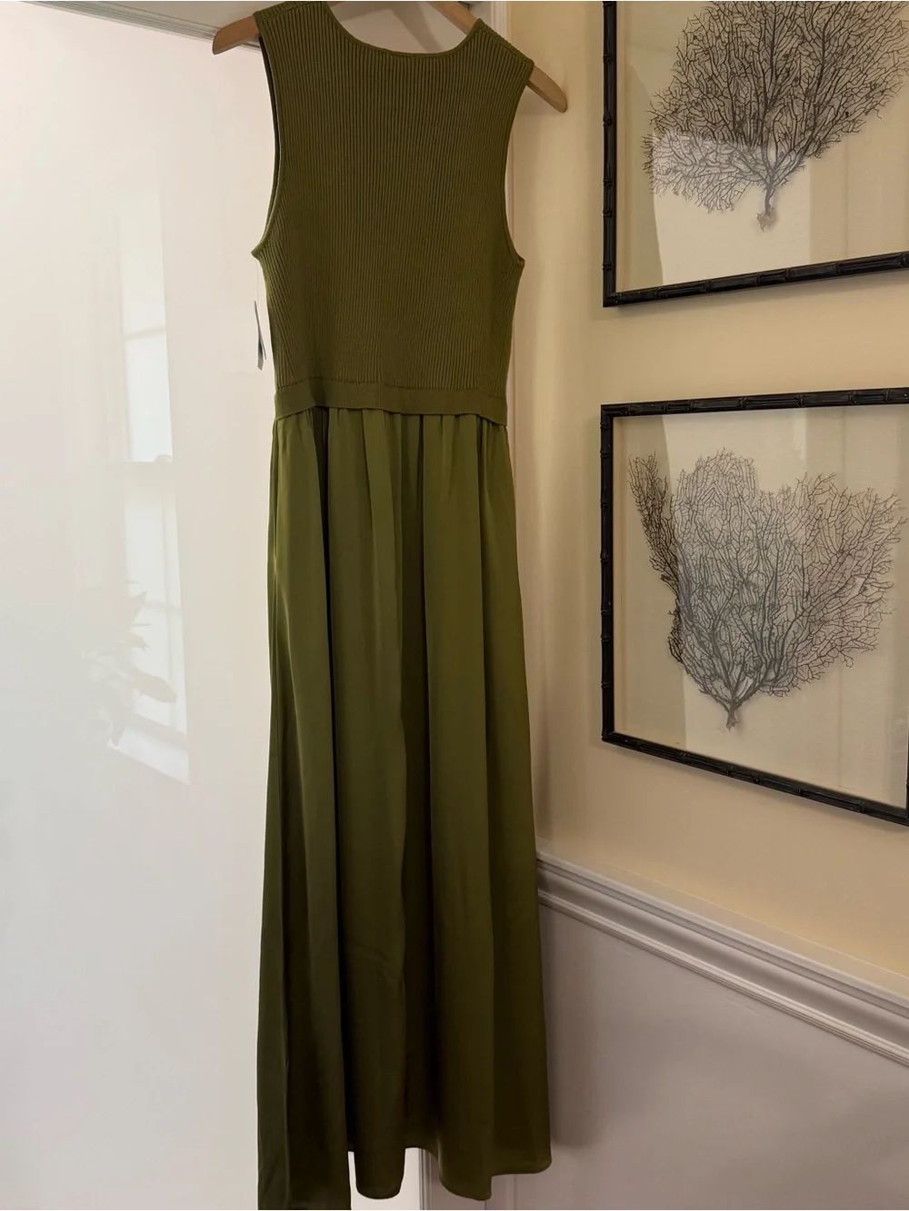 Taylor Green Ribbed Knit Tank Dress - Picture 7 of 12